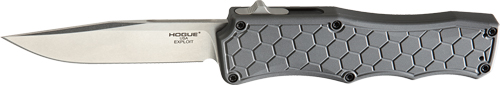 Hogue 34052 3.5In OTF Auto Clip Point Blade Aluminum Frame Grey - View 2