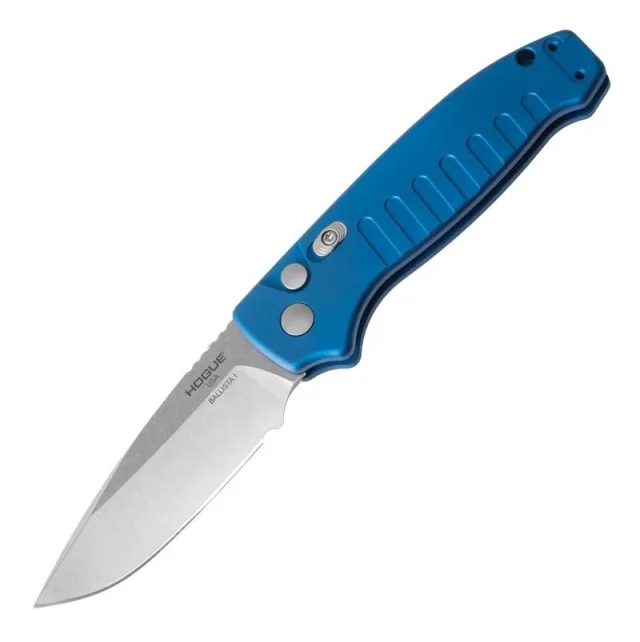 Hogue 64133 Ballista 3.5" Blue Aluminum Drop Point 154CM Blade - View 2