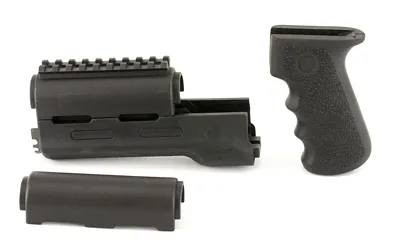 Hogue 74008 OverMolded Rifle Grip/Forend Kit AK-47/74 Rubber Black - View 2