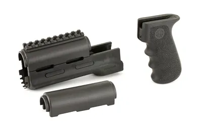 Hogue 74008 OverMolded Rifle Grip/Forend Kit AK-47/74 Rubber Black - View 3