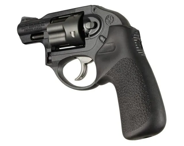 Hogue 78030 Tamer Black Rubber Grip for Ruger LCR/LCRx, No Finger Grooves - View 2