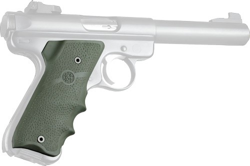 Hogue 82001 Ruger MK II/III Rubber Grip Finger Grooves OD Green - View 2