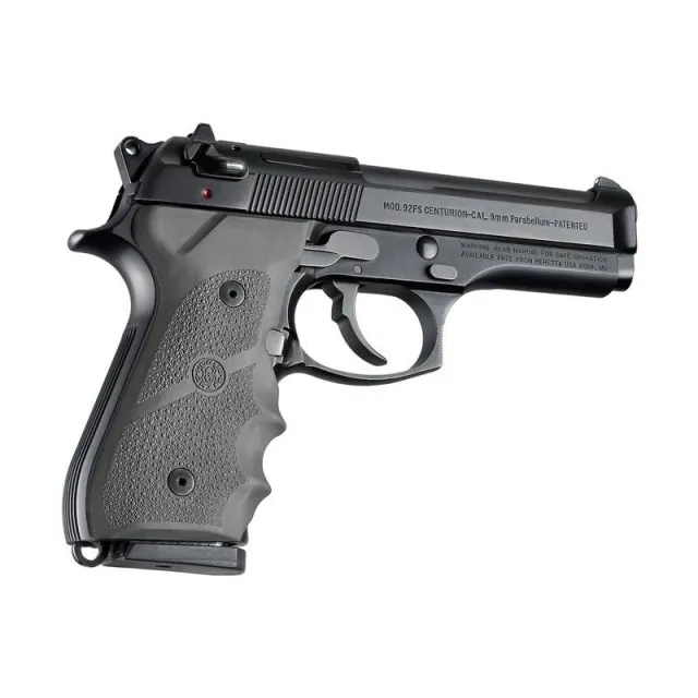 Hogue 92002 Overmolded Rubber Grips Slate Grey with Finger Grooves - View 2