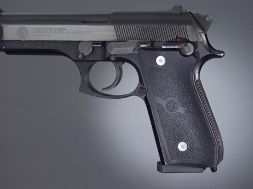 Hogue Grips Rubber Taurus PT99 No Finger Grooves Black - View 2