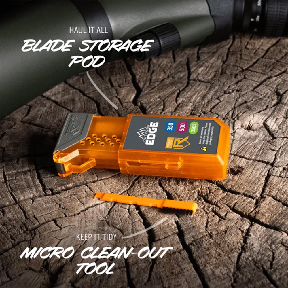 Outdoor Edge HTX50Y-6C Razor HTX 5" Folding Knife Gray/Orange - View 2