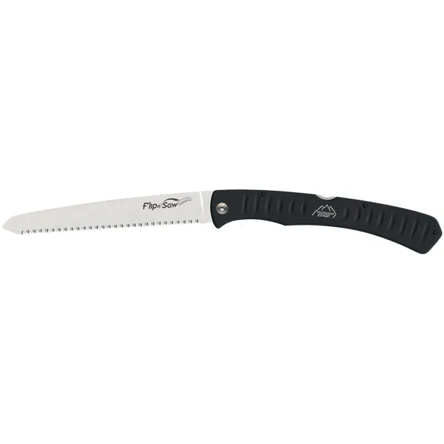 Outdoor Edge FW70 Flip N Saw 7" Stainless Steel Black with Nylon Sheath - View 2