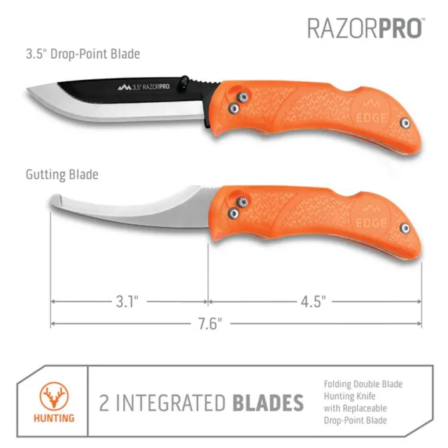 Outdoor Edge RO30C Razor Pro Saw Combo with 6 Blades & Sheath - View 2