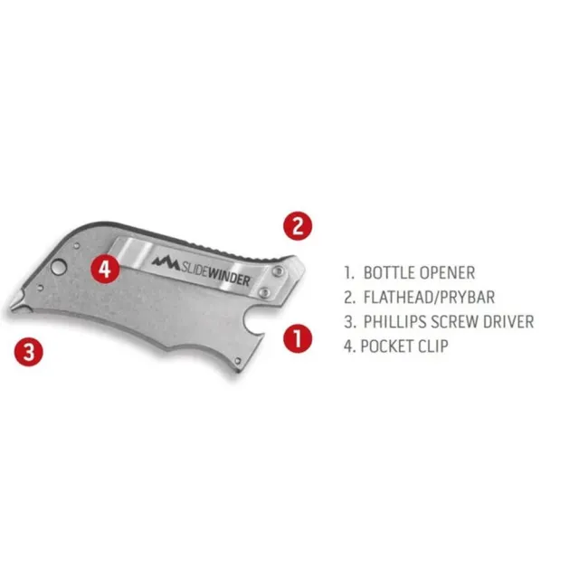 Outdoor Edge SlideWinder SWK-30C Plain Utility Blade Screwdriver - View 2