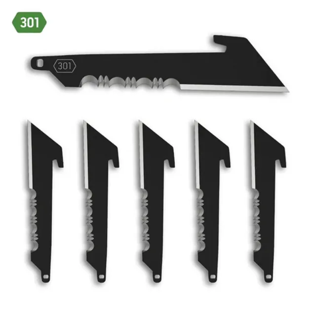 Outdoor Edge Utility Replacement Blades Serrated Black 3 in. 6 pk. - View 2