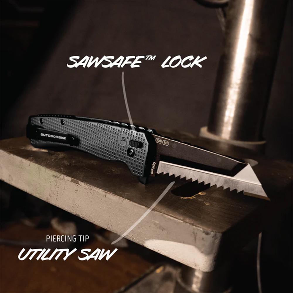Outdoor Edge Razor XD3 XDS330AC 3 In Heavy Charcoal Knife - View 2