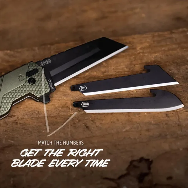 Outdoor Edge XDS430A-C Razor XD4 3.0" Heavy Duty Green Knife - View 2