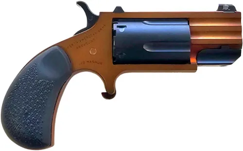 NAA Pug Dusk Mini-Revolver .22 Mag 1 In 5-Round Orange/Blue Grip - View 2