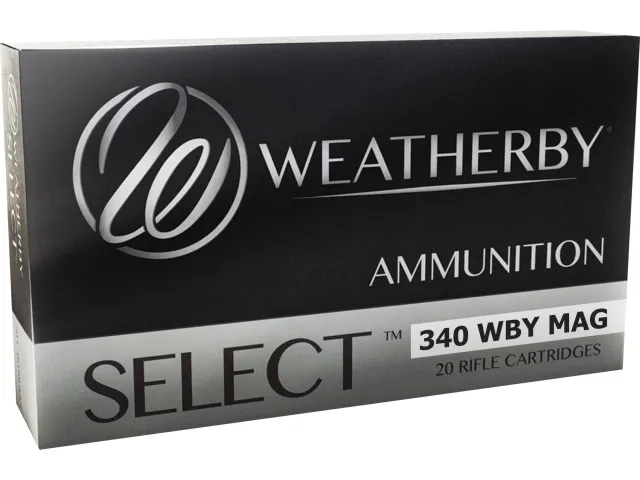 Weatherby H340225IL Select Rifle Ammo 340 WBY 225gr Spire Point 20rd - View 2