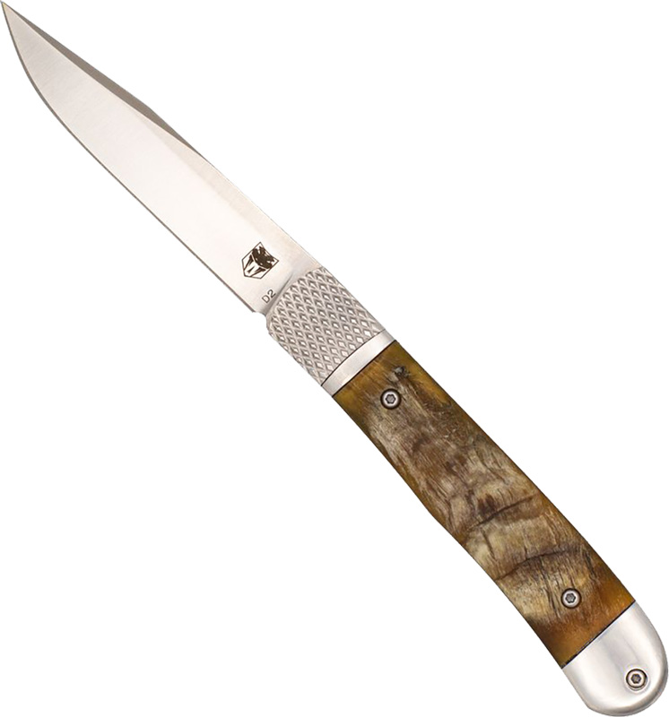 Cobratec Knives Trapper Hidden Release 3.12 In Ram Horn - Cobratec Knives