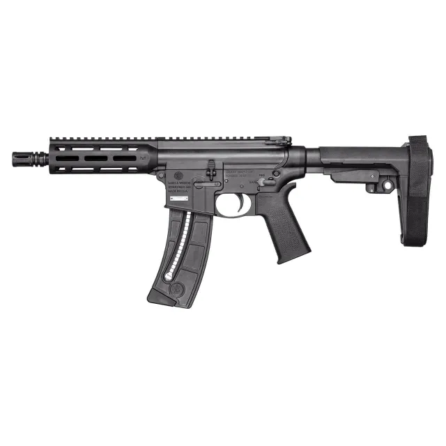 Smith & Wesson M&P15 Pistol 22 LR 8 in Black Carbon Steel 25+1 Semi-Auto - View 2
