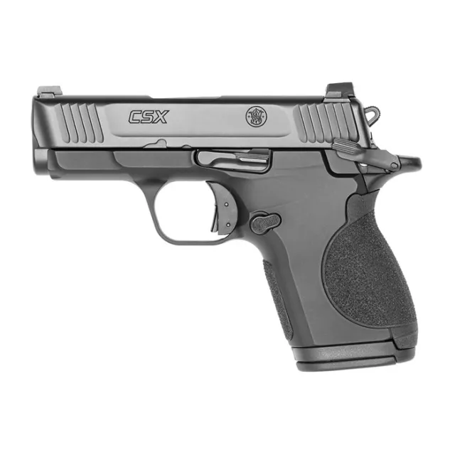 Smith & Wesson 12615 CSX 9mm Luger 10+1/12+1 3.10" Black Armornite Serrated Slide Matte Aluminum Interchangeable Backstrap Grips Ambidextrous - View 2