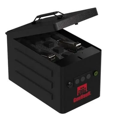 GunVault GVRV100-BK22 Range Vault Safe, Holds 2 Handguns, Black Finish - View 2