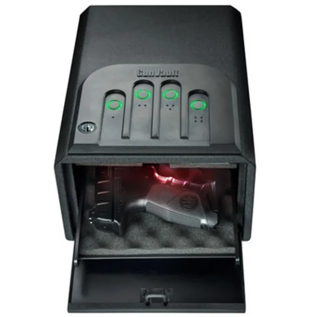 GunVault MiniVault GV1050-19 Safe, 16-Gauge Steel, Black Finish - View 2