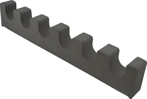 Bench Source BenchMaster BMWEBR6 6-Gun Rifle Rest Black Foam - View 2