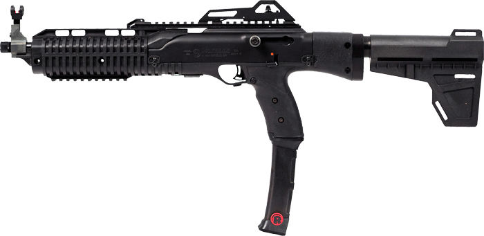 Hi-Point 995PBRACE2XRB 9mm Pistol 20+1 HiViz Sights Threaded Barrel Black - View 2