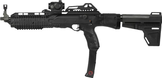 Hi-Point 995P 9mm 13.25" TB Brace Red Dot 2 Redball Mags Black - View 2