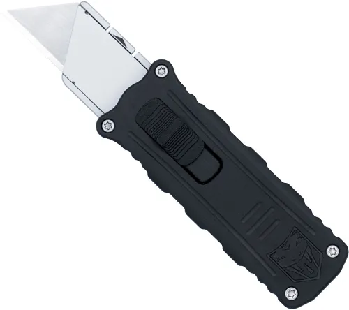 CobraTec Knives Side Button OTF Utility Knife 1.75 In Black/Silver - View 2