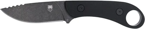CobraTec MBLKFSXGEN3 OTF Knife, 3" D2 Steel Drop Point, Black - View 2
