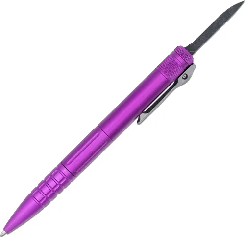 CobraTec Knives Tactical Pen Gen II Purple Aluminum D2 Steel - View 2