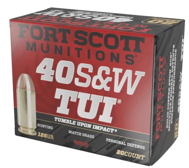Fort Scott Munitions 400-125-SCV .40 S&W 125 Grain TUI Ammo 20 Rounds - View 2