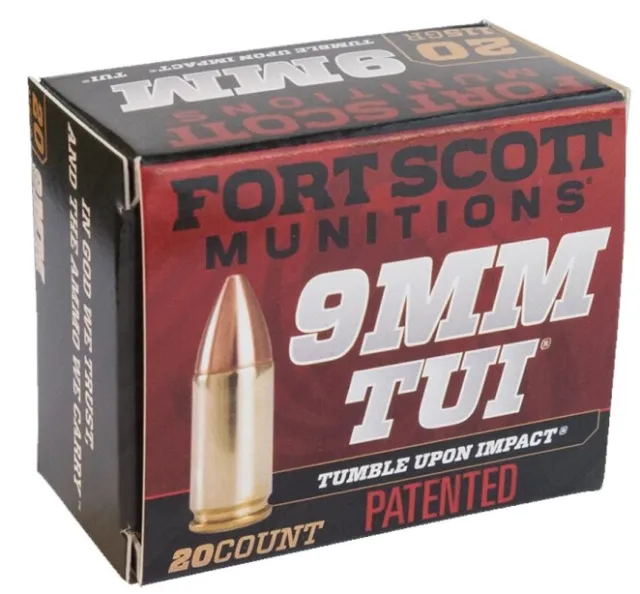 Fort Scott Munitions 9MM080SCV 9mm 80gr TUI Solid Copper Ammo 20 Rounds - View 2