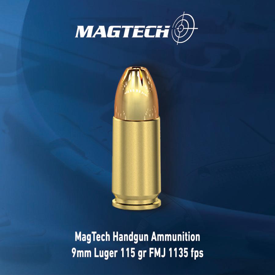 Magtech Ammunition 9mm Luger 115gr FMJ Brass Case 329Rd - View 2