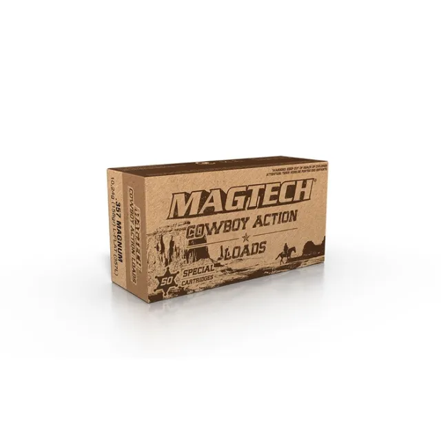 Magtech 357L Cowboy Action 357Mag 158gr Lead Flat Nose 50 Per Box/20 Case - View 2