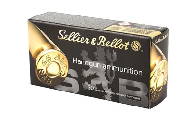 Sellier & Bellot SB45C .45 ACP 230gr JHP Ammo 50 Rounds Box - View 4