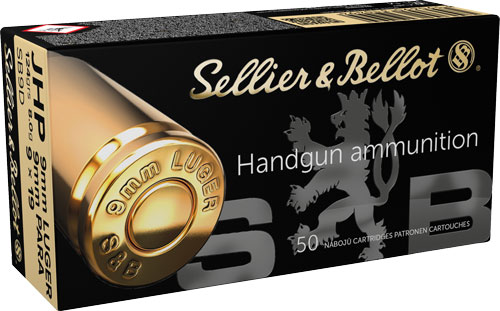 Sellier & Bellot SB9D 9mm Luger 124gr JHP Ammo 50 Rounds - View 2