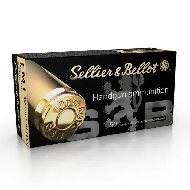 Sellier & Bellot SB10A 10mm Auto 180gr FMJ Ammo 50 Rounds - View 2