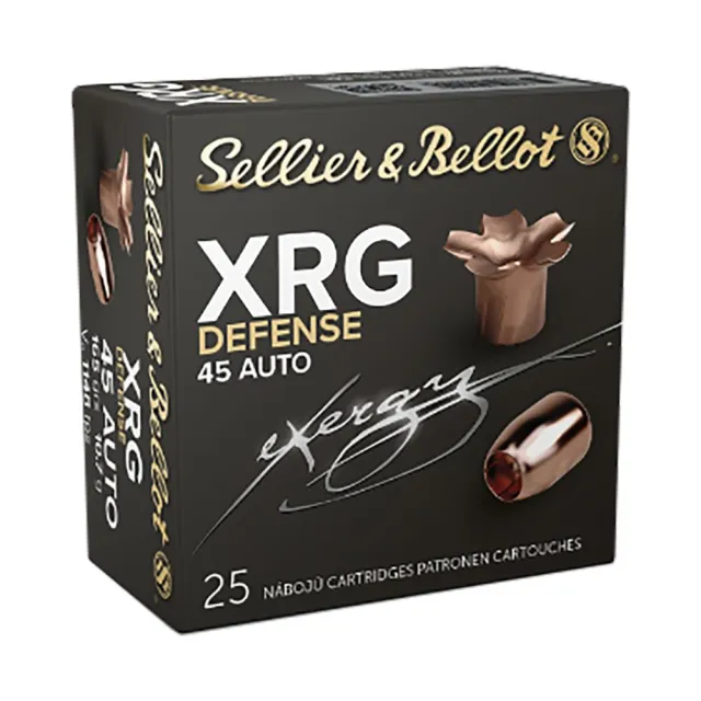 Sellier & Bellot SB45XA 45ACP 165gr Solid Copper Hollow Point Ammo 25/Box - View 2