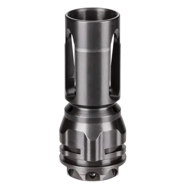 Gemtech ETM 5.56 NATO Flash Hider 2.37" Black 1/2-28 Mount - Enhanced Suppressor Alignment - View 2