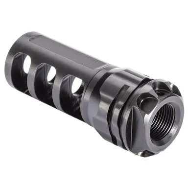 Gemtech ETM 7.62 NATO Muzzle Brake 2.37" Black 5/8-24 Mount - Enhanced Suppressor Alignment - View 2