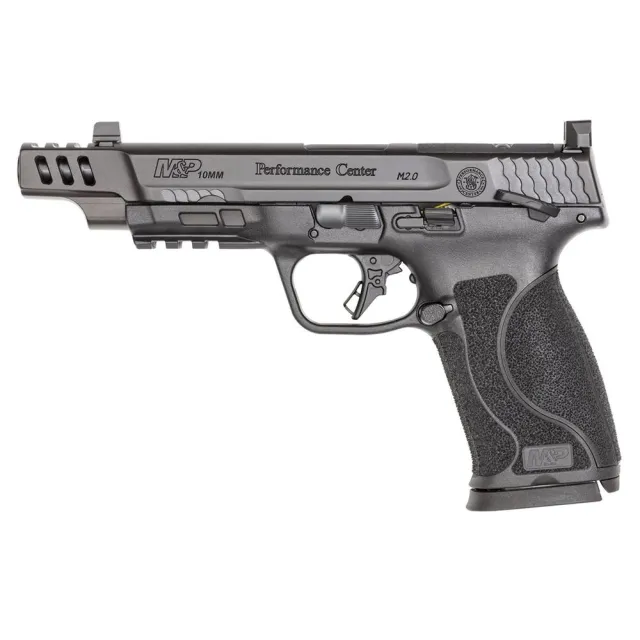 Smith & Wesson M&P M2.0 Optic Ready 10mm Auto Handgun - 5.60" Barrel, 15+1 Capacity, Black Polymer Frame, Picatinny Acc. Rail, Ported Armornite Slide, Manual Safety - View 2