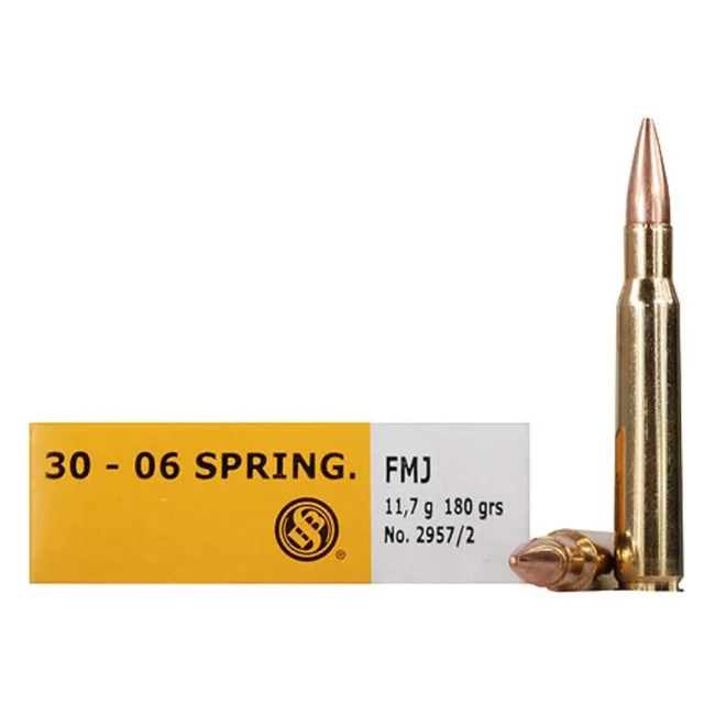 Sellier & Bellot SB3006A Rifle 30-06 Springfield 180gr FMJ 20 Rounds - View 2