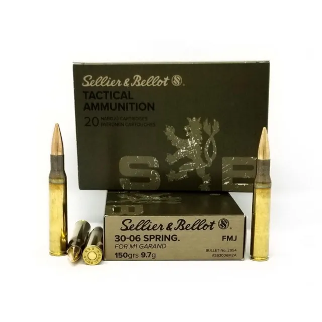 Sellier & Bellot SB3006M2 Rifle 30-06Springfield 150gr Full Metal Jacket - View 2