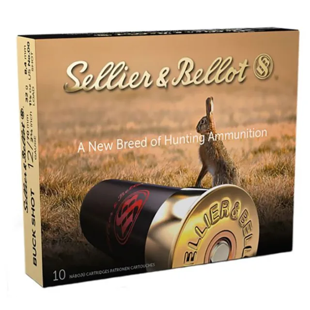 Sellier & Bellot SB12BSJ Hunting 12 Gauge 2.75" 9 Pellets 1214 fps - View 2
