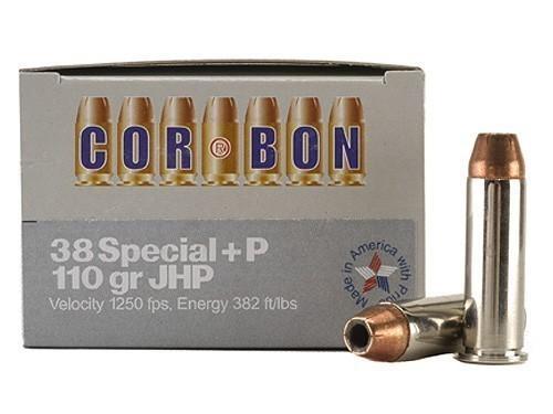 Corbon SD3811020 .38 Spl +P 110gr JHP Ammo 20rd Box - View 2