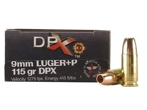 Corbon DPX09115 9MM +P 115 Grain Barnes X 20 Rounds - View 2