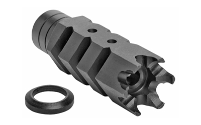 ATI A.5.10.2553 .308 Shark Muzzle Brake, 5/8x24, Black, CNC Steel - View 2