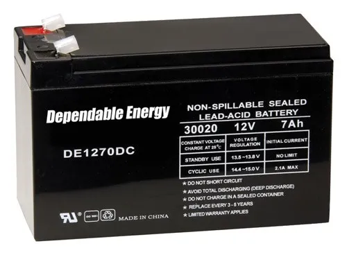 GSM Outdoors American Hunter 12 Volt 7 Amp Rechargeable Battery Black - View 2