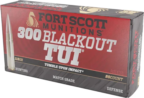 Fort Scott Munitions 300115SCV 300 Blackout 115gr Solid Copper Ammo 20 Rds - View 2