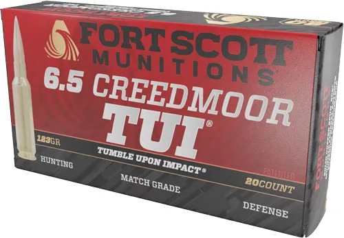 Fort Scott Munitions TUI 6.5 Creedmoor 123gr Solid Copper - View 2