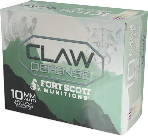 Fort Scott Munitions 10MM190SCVFNCD Claw Defense 10mm 190gr 20/Box - View 2