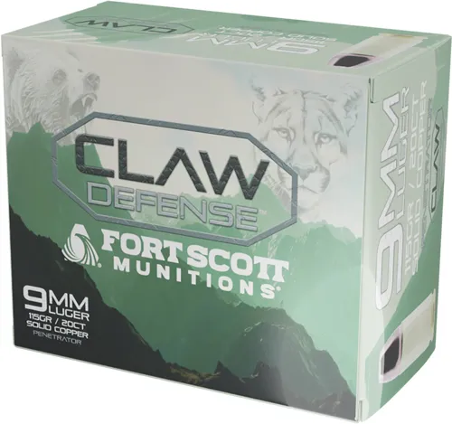 Fort Scott 9MM-115-SCVFNCD 115GR Claw Defense FN 20RD Ammo - View 2